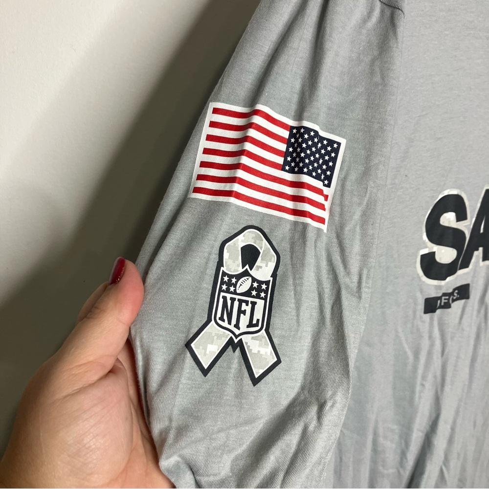 Nike NFL New Orleans Saints football t-shirt salute to service men's size 3XL - Picture 4 of 9
